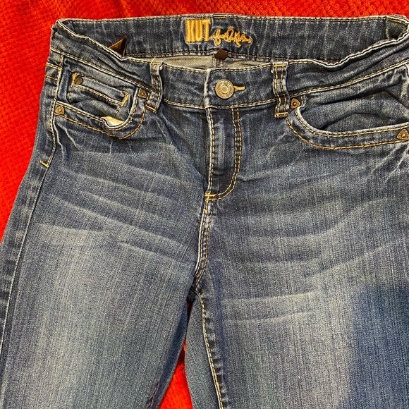 Kut From The Cloth Boot-cut Flap Pocket Denim Jean Sz 10 - Picture 6 of 10